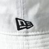 New Era WHT BLK 25J Твиловый хлопковый панама БАКЕТ-01 Шляпа, Белый, S/M