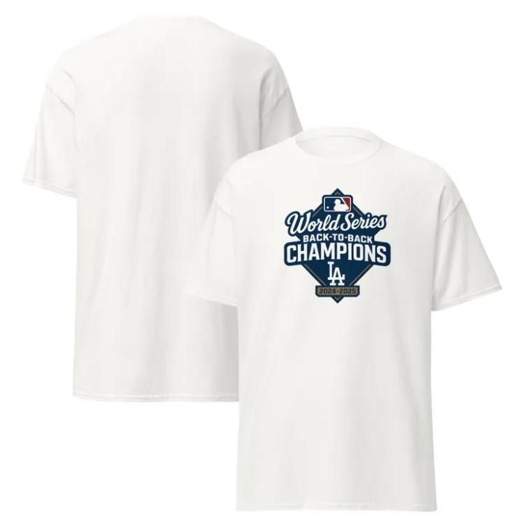 Футболка Чемпионов | La Dodgers Чемпионы Дважды Подряд Унисекс Футболка