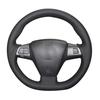 Black Artificial Leather No-slip Car Steering Wheel Cover for Toyota Corolla RAV4 Auris Vanguard Voxy 2010-2014 Wish 2009-2017