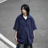 Летняя одежда мужская ретро повседневная рубашка студенческая свободная нишевая дизайнерская забавная новая мужская верхняя часть для ношения на открытом воздухе