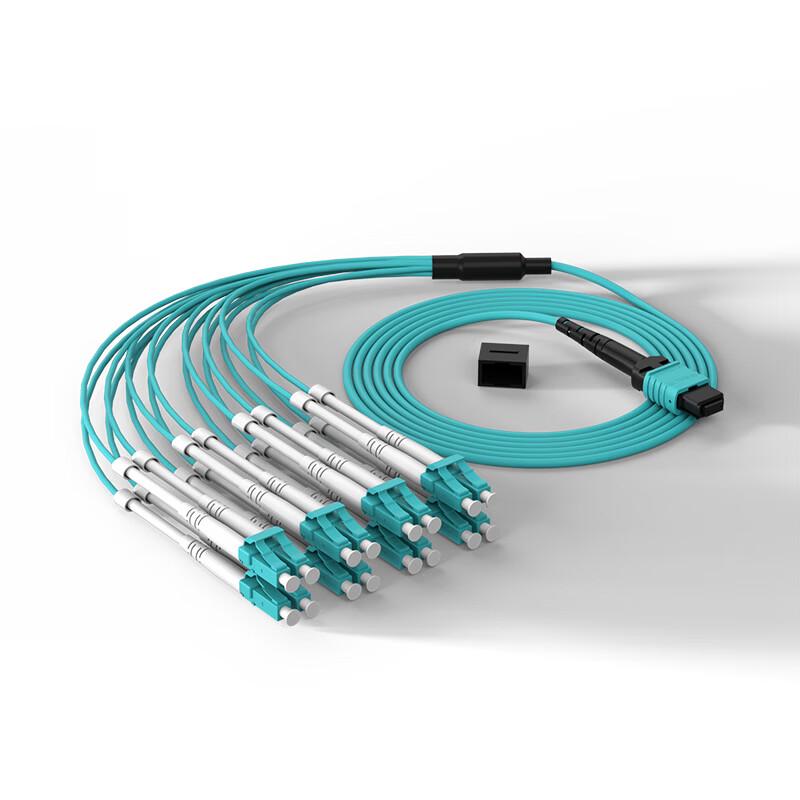 Dasheng Optical 16-Core MPO-LC OM3 Multimode Fiber Patch Cable