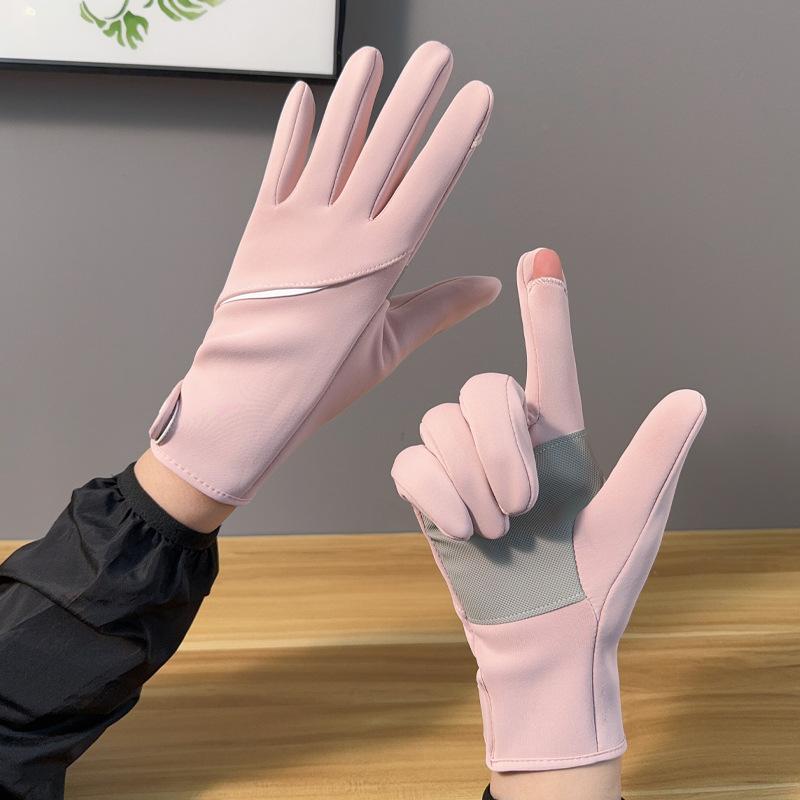 Зимние спортивные теплые водонепроницаемые бархатные ветрозащитные холодостойкие нескользящие перчатки с сенсорным экраном