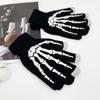 Men's Funny Skull Claw Finger Gloves - Creative Fashion for Autumn and Winter