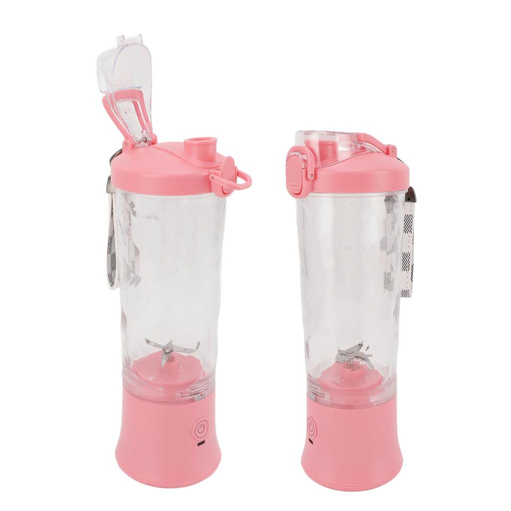 Portable Blender 600ml 2 Modes 150W 18000RPM USB Rechargeable 4000mAh Battery Leakproof Lid Mini