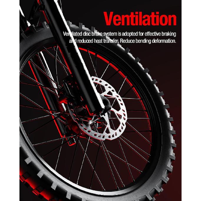 Прочный усиленный задний тормозной диск из нержавеющей стали толщиной 203 мм для Light Bee/Surron/Sur-Ron/Sur Ron X/Sur Ron S/X160/X260