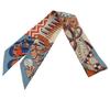 HERMES   платок синий шелк Женский