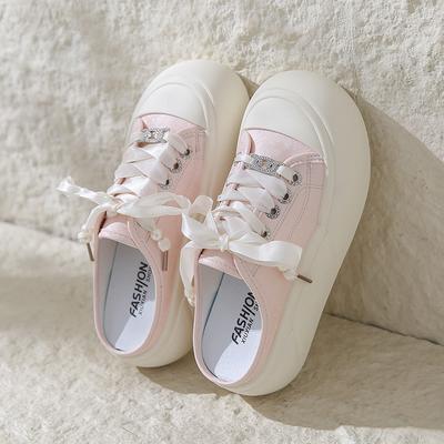 CRLAYDK Летние женские туфли-мюли на платформе без застежек, модные повседневные мокасины с открытой спиной, симпатичные кроссовки для женщин