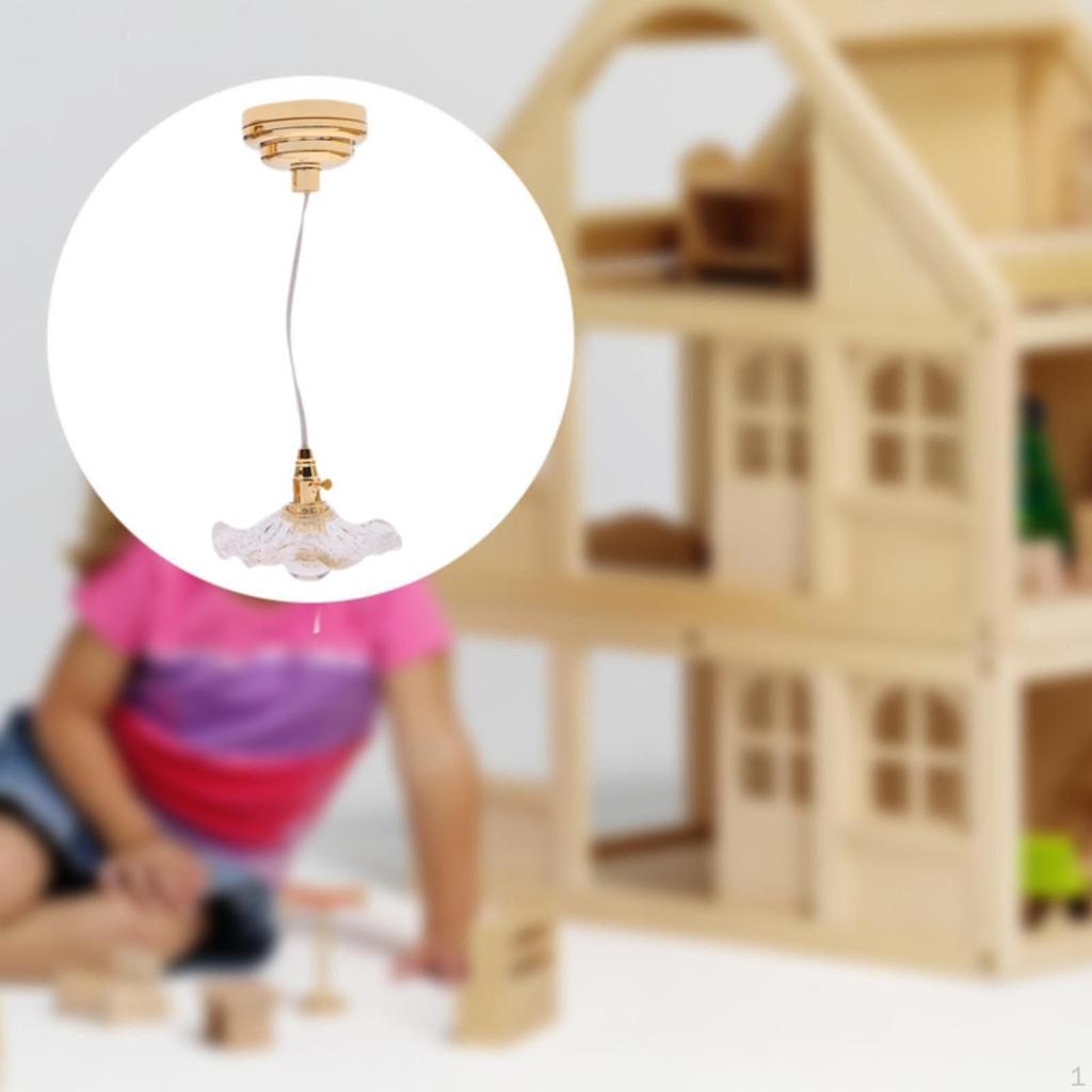 ,1:12 масштаб кукольный домик светильник светильник, подарок мебель игрушка дом имитация лампа модель куклы