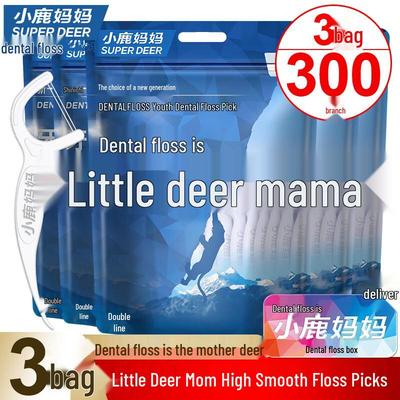 Зубочистки с зубной нитью Little Deer Mom с высокой гладкостью
