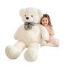 Amoiz 100cm Plush Bear, Cute BearHugging PillowSewn Bear WrapGiftEventCelebrationFluffy Soft Plush Toy (White)