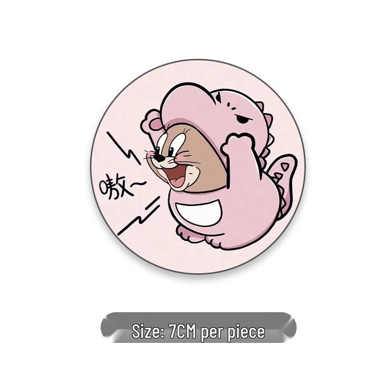 Car Cup Coaster: Universal Anti-slip Door Slot Mat - Cute Cartoon Interior Decor