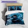 3pcs Duvet Cover Set (1*Duvet Cover + 2*Pillowcase, Without Core), Demon Slayer Print Bedding Set, Bedroom Decor, All‑Season, Birthday Gift