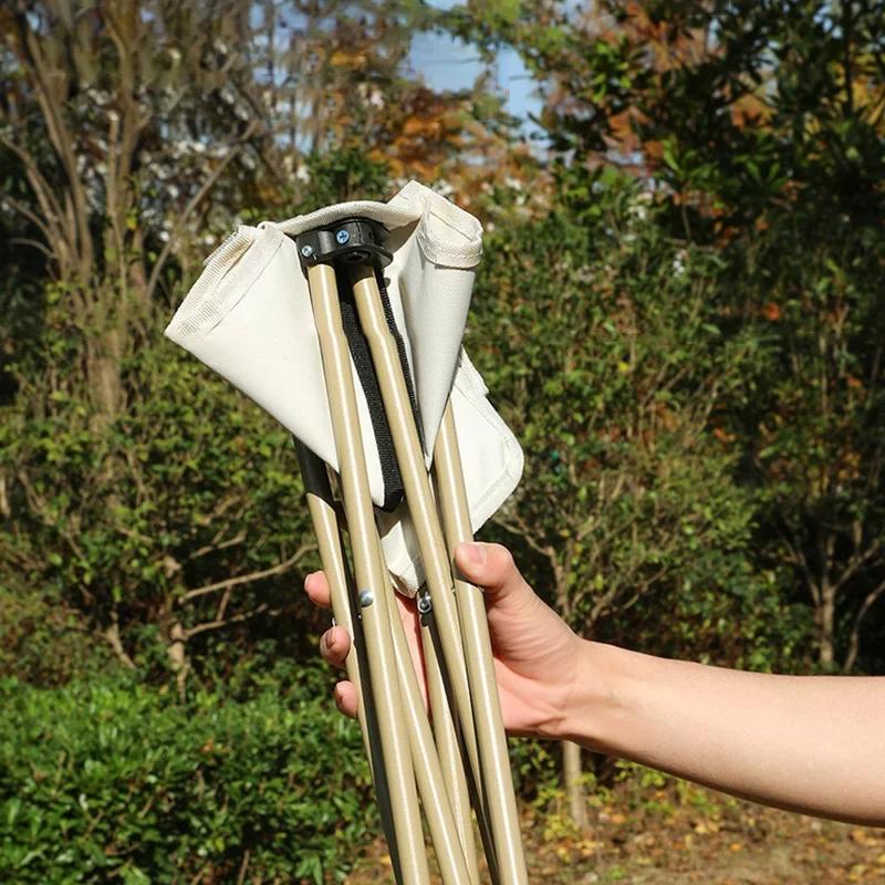 Складной стул для улицы, стул для кемпинга с сумкой-органайзером, стулья для пикника из ткани Оксфорд, портативные стулья для пляжа и рыбалки, уличный стул