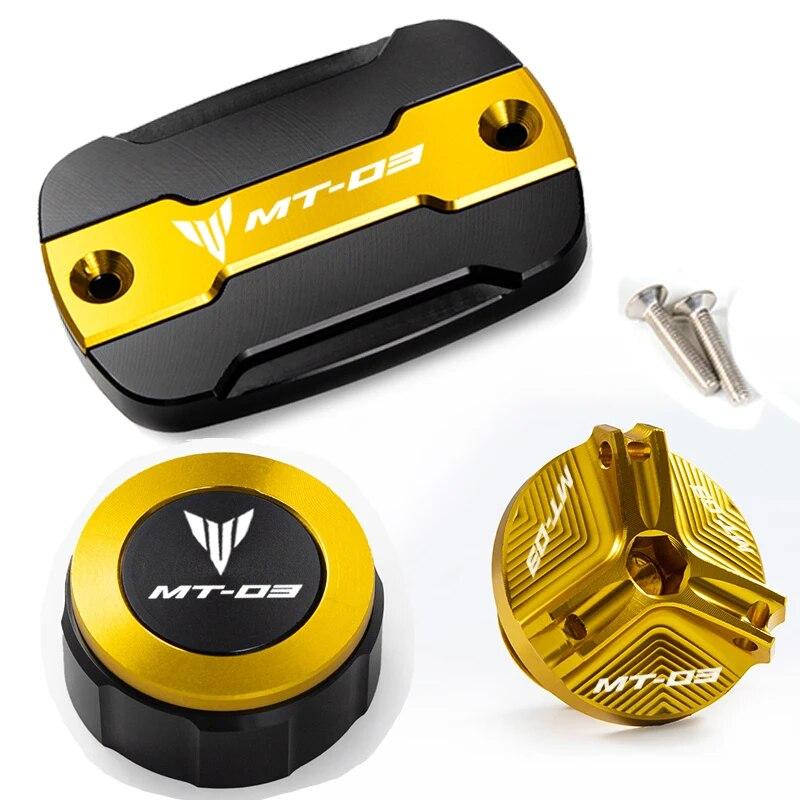 For Yamaha MT03 MT-03 2015-   2022 Motorcycle Front and Rear Brake Cylinder Main Fuel Tank Cap Fuel Cap Accessories