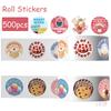 500 шт./рулон Поощрение учителя. Сладкие десерты Детские награды Наклейки - DIY Скрапбукинг Декор Альбом Запечатывание Этикетки Наклейки