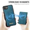 Для iPhone 17e Магнитный Кошелек 2-в-1 Съемный Держатель для Карт с RFID-блокировкой Подставка Ударопрочный Чехол-книжка из Искусственной Кожи