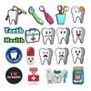 20Pcs Teeth Health Series Cute Cartoon PVC Shoe Charms for Shoe Decorations