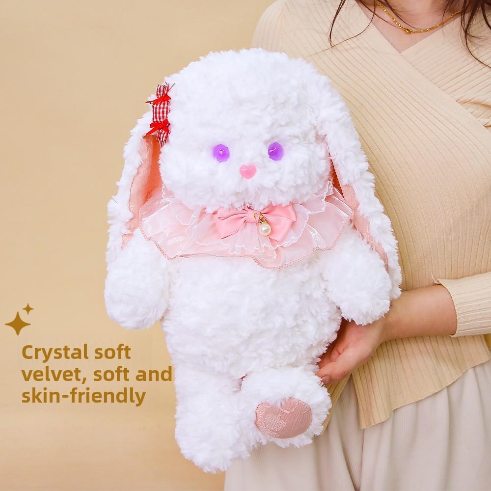Plush Bunny Toy With Polyester Fiber Filling For Gift And Home Decor