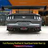 15-17 Ford Mustang Carbon Fiber Rear Lip Kit: US Version Quad Outlet Spoiler