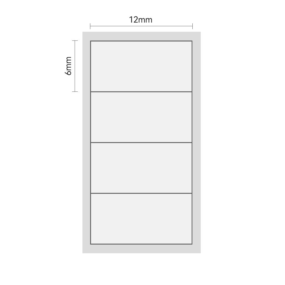 Niimbot Labels Stickers Transparent 12X24Mm 230Pcs For D110/D11/D101