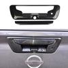 Carbon Fiber Style Car Rear Tailgate Trunk Door Handle Trim For Nissan Frontier