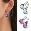 Party Gift For Women Wedding Natural Hook Dangle Earrings Blue Stone Earrings Jewelry Accessories