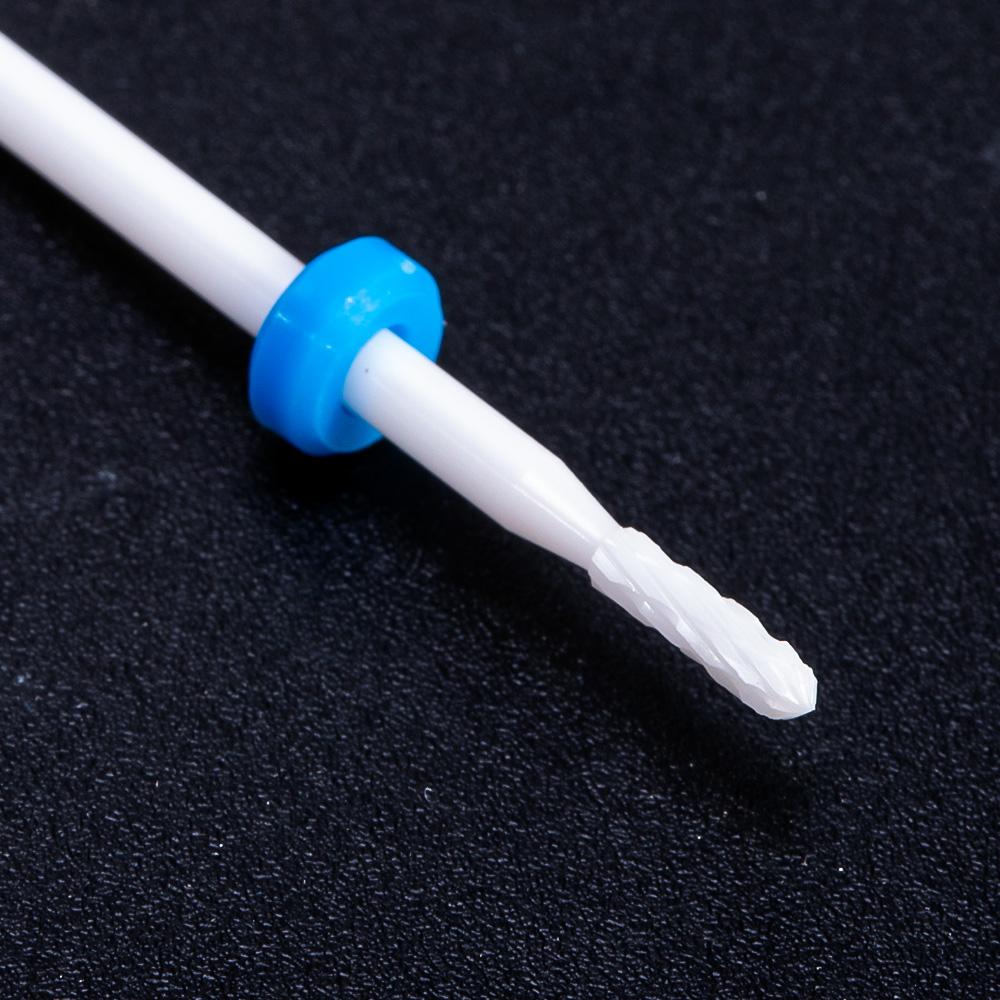 Керамическая фреза, маникюрные сверла для ногтей, электрические пилочки для ногтей, розовые, синие, шлифовальные насадки, фрезы, резак, аксессуары для заусенцев