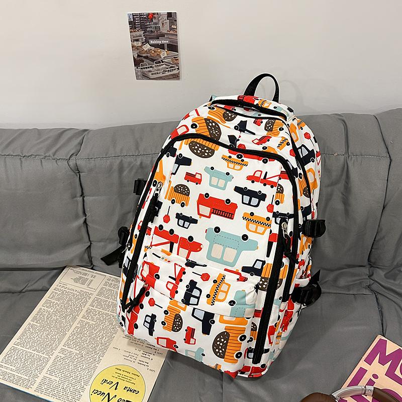 Рюкзак с принтом граффити большой емкости для школьников младших классов, школьная сумка для путешествий на открытом воздухе