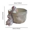 Flower Pot Plant Pot with Bunny Statue Decorative Lovely Multifunctional