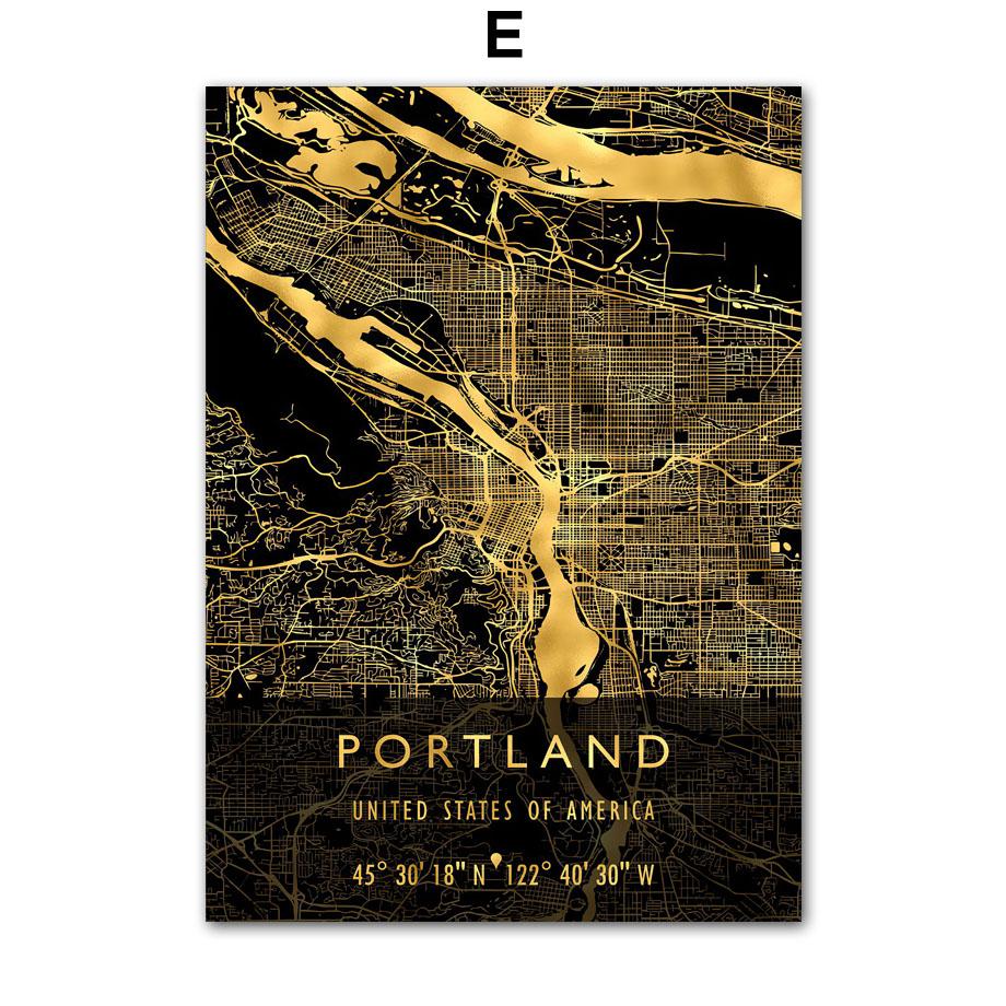 Лас-Вегас, Чикаго, США, Америка, карта города, декор для гостиной, постеры и принты, настенная живопись на холсте, настенные панно для домашнего клуба