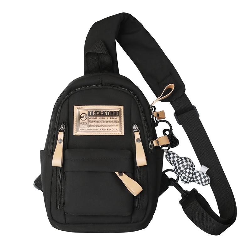 Tide Brand Small Satchel Leisure Student Sports One-shoulder Small Backpack Large-capacity Messenger Bag Female