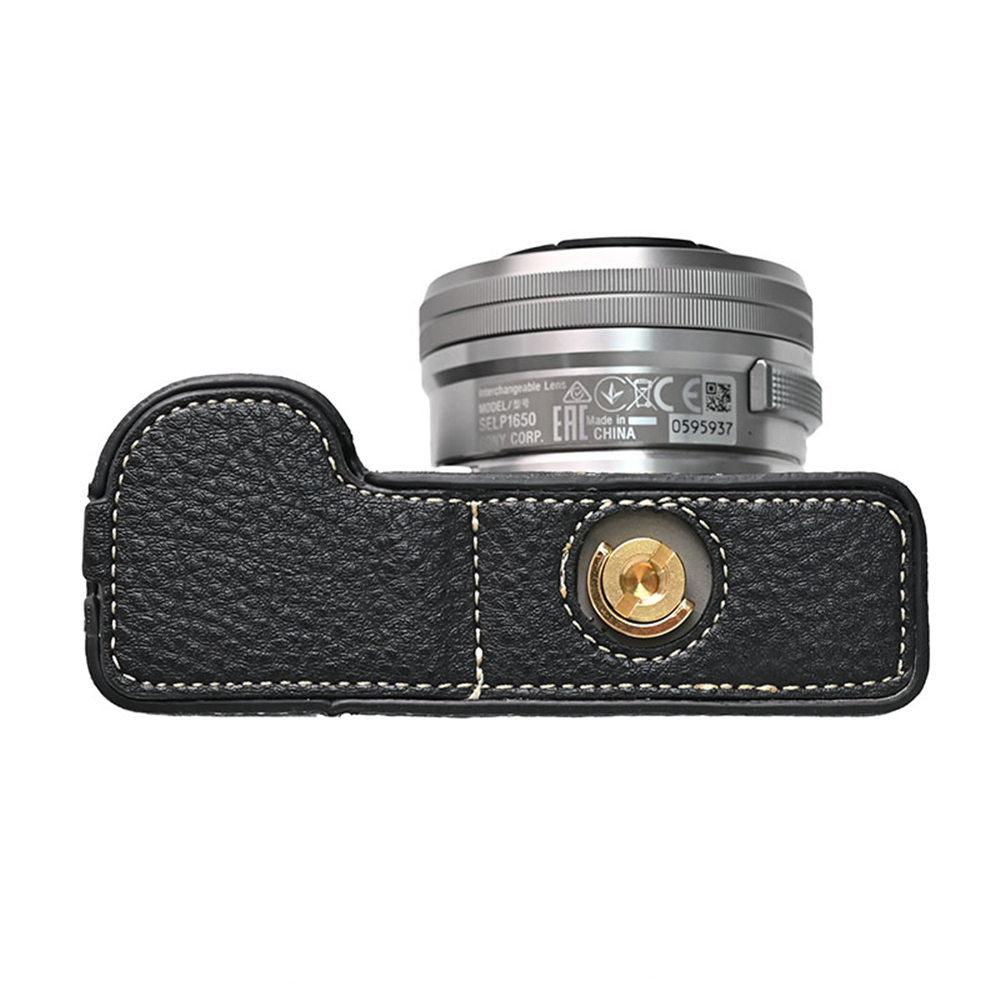 Получехол для камеры для Sony A6700 A6400 A6300 A6100 A6000 ZVE10 ZVE10II ZVE10M2 A7R5 A7CII A7C2 Крышка с открывающимся дном Искусственная кожа