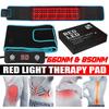 Красный и инфракрасный светодиодный терапевтический пояс 850 нм 660 нм, пояс для облегчения боли в спине, машина для похудения, массажер для талии с подогревом