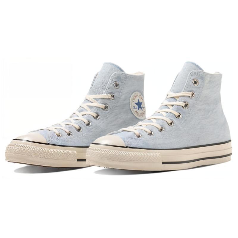 Converse All Star US AGEDDENIM HI Удобные и Универсальные Износостойкие Амортизирующие Эспадрильи Хайтопы Унисекс Синие и Белые