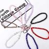 Beads Hand Wrist Lanyard Crystal Phone Straps Mobile Phone Straps Mobile Phone Chain Phone Lanyards