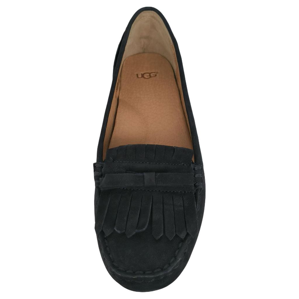 UGG Whitley Driver Овчина Ретро Удобные Лоферы Женские Лоферы Черный 1095532-BLK