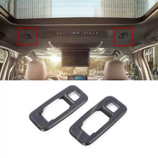 For Toyota Sienna 2021-2023 Wood Grain Rear Reading Light Lamp Frame Cover Trim