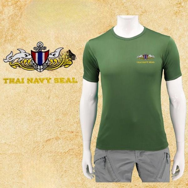 Футболка Thai Navy Seal Military Shark Soldier Thailand Майка с круглым вырезом и коротким рукавом с вышитым логотипом для мужчин и женщин унисекс