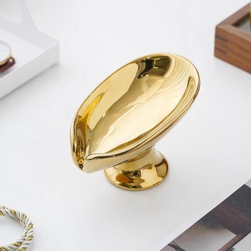 Leaf Shape Self Draining Soap Holder Ceramic Bathroom Storage Holder Elegant Soap Rack Washbasin