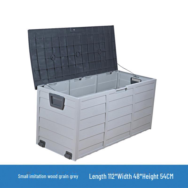 Шкаф для хранения вещей в саду: Водонепроницаемый и солнцезащитный ящик-перекидной верх для использования во дворе семьей на вилле