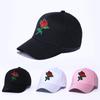 2022 Summer Embroidery Rose Baseball Cap Men Women Fashion Outdoor Sun Hat Adjustable Cotton Casual Snapback Caps
