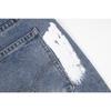 RogueWave High Street Washed Jeans Retro Personalized Straight-leg Splicing Flared Pants Trendy Denim Trousers