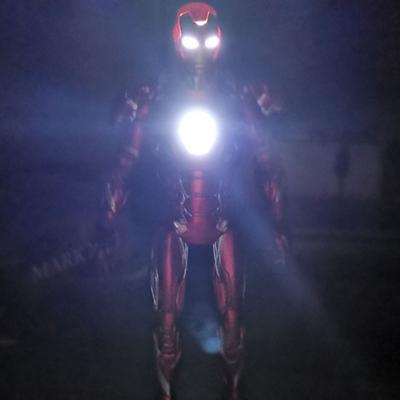 Модель Железного Человека Аниме Фигурка Мстителей Люминесцентный ПВХ Симуляция Экшн Миниатюра для Детей