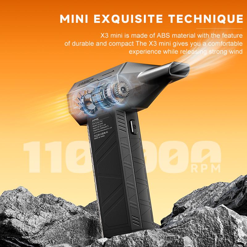X3mini Jarvis Высокоскоростной беспроводной фен и мощный очиститель