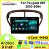 Toyousonic Car Video Player for Peugeot 607 2000-2004 GPS Navigation Built-in Dsp Carplay Autoradio Android Head Unit