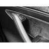 Interior Door Lock Switch Carbon Fiber Cover Trim For Tesla Model Y -