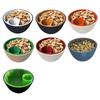 3D Printed Nut Seeds Bowl Snack Storage Container Double Dish with Shell Compartment Pistachios Cherries Fruits Candy Serving Bowl
