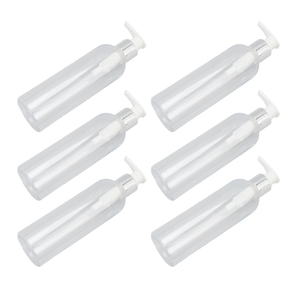 Прозрачный пластиковый дозатор для бутылок с насосом, пустой многоразовый насос для бутылок с массажным маслом для шампуня-кондиционера