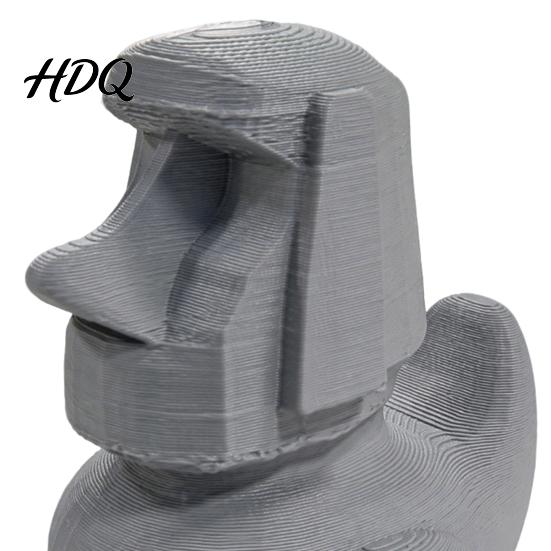 Прочная 3D-печатная скульптура Утка Моаи Статуэтка Каменная Голова Острова Пасхи