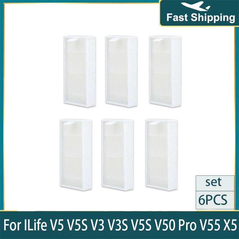 HEPA-фильтр для ILife V5S V3 V3S V5S V50 Pro V55 X5 ECOVACS CR130 CEN540 CEN250 ML009 Аксессуары и запчасти для робота-пылесоса